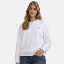 U.S. POLO ASSN. Damen Sweatshirt P034 Weiss-Lila Größe L - Gr. L