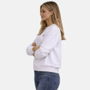 U.S. POLO ASSN. Damen Sweatshirt P034 Weiss-Lila Größe L - Gr. L