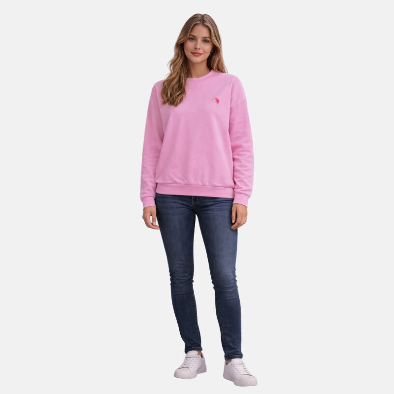 U.S. POLO ASSN. Damen Sweatshirt P034 Pink-Pink Größe XXL - Gr. 2XL