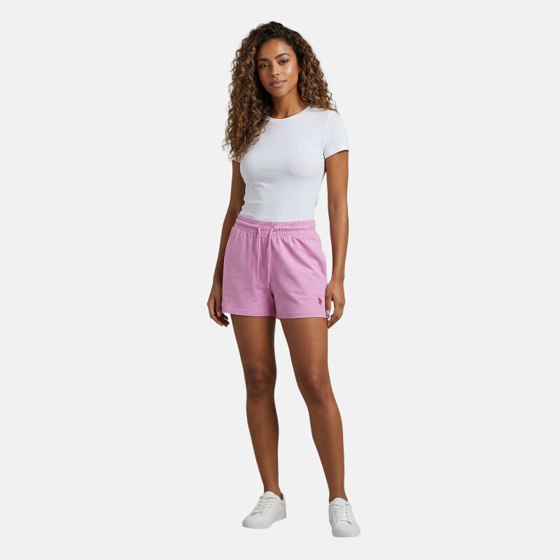 U.S. POLO ASSN. Damen Shorts P035 Pink-Pink Größe L - Gr. L