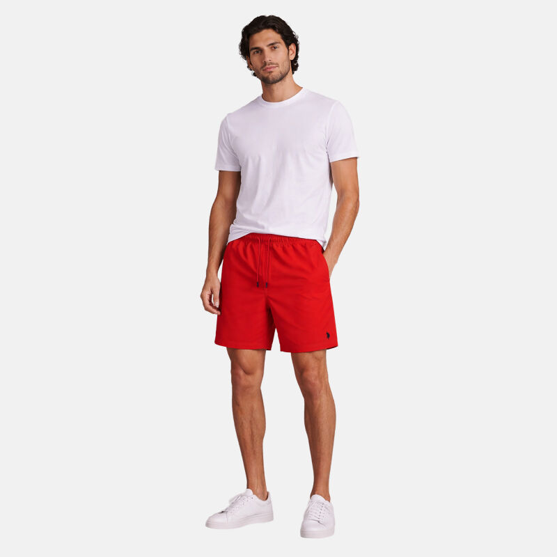 U.S. POLO ASSN. Herren Schwimmshorts P036 Rot-Navy Größe XXL - Gr. 2XL