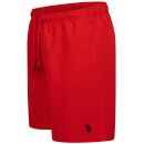 U.S. POLO ASSN. Herren Schwimmshorts P036 Rot-Navy Größe XXL - Gr. 2XL