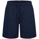 U.S. POLO ASSN. Herren Schwimmshorts P036 Navy-Rot Größe L - Gr. L