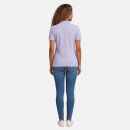 U.S. POLO ASSN. Damen Poloshirt zweifarbig P007 Lila-Lachs-Größe S - Gr. S
