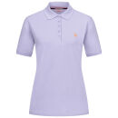 U.S. POLO ASSN. Damen Poloshirt zweifarbig P007 Lila-Lachs-Größe S - Gr. S