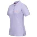 U.S. POLO ASSN. Damen Poloshirt zweifarbig P007 Lila-Lachs-Größe S - Gr. S