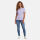 U.S. POLO ASSN. Damen Poloshirt zweifarbig P007 Lila-Lachs-Größe S - Gr. S