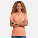 U.S. POLO ASSN. Damen Poloshirt zweifarbig P007 Lachs-Lila-Größe S - Gr. S