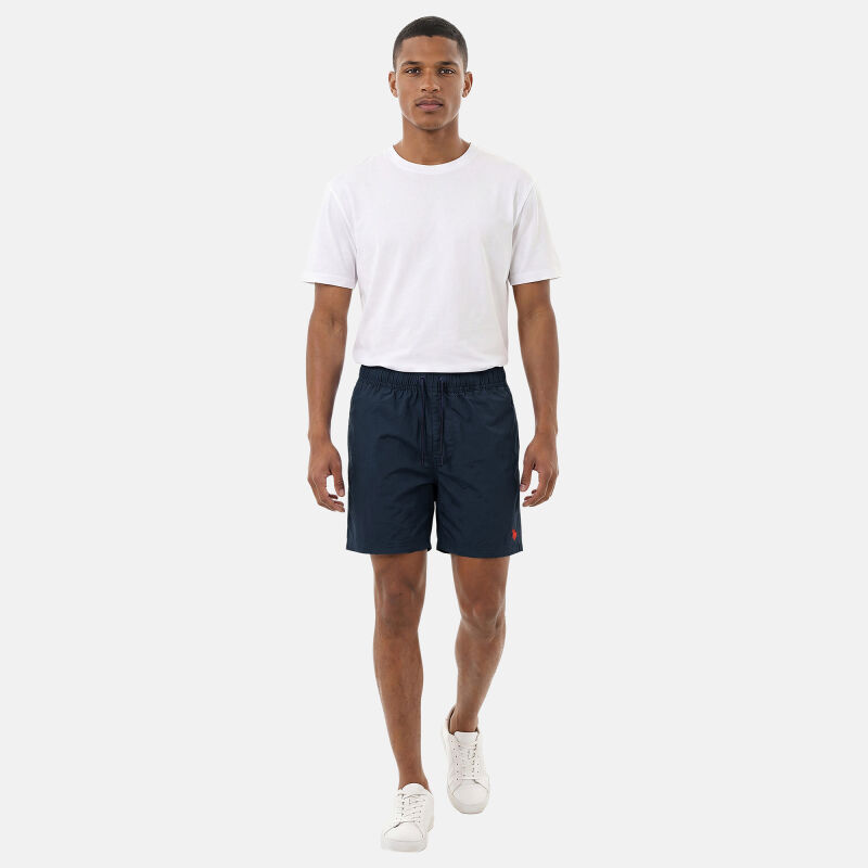 U.S. POLO ASSN. Herren Schwimmshort Badehose Fashion P005 Navy-Rot-Größe L - Gr. L