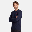U.S. POLO ASSN. Herren Longsleeve Basic Shirt P003 Navy-Rot-Größe S - Gr. S