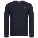 U.S. POLO ASSN. Herren Longsleeve Basic Shirt P003 Navy-Rot-Größe S - Gr. S