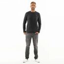 U.S. POLO ASSN. Herren Longsleeve Basic Shirt P003 Schwarz-Rot-Größe S - Gr. S