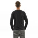 U.S. POLO ASSN. Herren Longsleeve Basic Shirt P003 Schwarz-Rot-Größe S - Gr. S