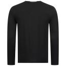 U.S. POLO ASSN. Herren Longsleeve Basic Shirt P003 Schwarz-Rot-Größe S - Gr. S