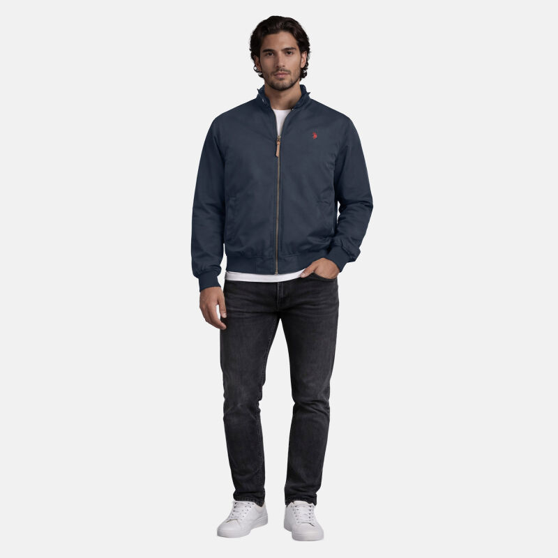 U.S. POLO ASSN. Herren Jacke P037 Navy-Rot-Größe 54 - Gr. XXL