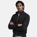 U.S. POLO ASSN. Herren Jacke P037 Schwarz-Rot-Größe 54 - Gr. XXL