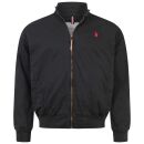 U.S. POLO ASSN. Herren Jacke P037 Schwarz-Rot-Größe 54 - Gr. XXL
