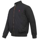 U.S. POLO ASSN. Herren Jacke P037 Schwarz-Rot-Größe 54 - Gr. XXL