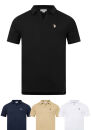 U.S. POLO ASSN. Herren Poloshirt mit offenem Kragen P038