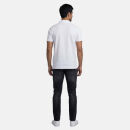 U.S. POLO ASSN. Herren Poloshirt mit offenem Kragen P038 Weiss-Navy-Größe XL - Gr. XL