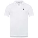 U.S. POLO ASSN. Herren Poloshirt mit offenem Kragen P038 Weiss-Navy-Größe XL - Gr. XL