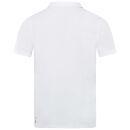 U.S. POLO ASSN. Herren Poloshirt mit offenem Kragen P038 Weiss-Navy-Größe XL - Gr. XL