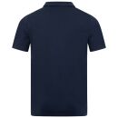 U.S. POLO ASSN. Herren Poloshirt mit offenem Kragen P038 Navy-Hellblau-Größe XL - Gr. XL