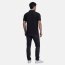 U.S. POLO ASSN. Herren Poloshirt mit offenem Kragen P038 Schwarz-Beige-Größe S - Gr. S