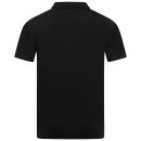U.S. POLO ASSN. Herren Poloshirt mit offenem Kragen P038 Schwarz-Beige-Größe S - Gr. S