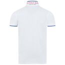 U.S. POLO ASSN. Herren Poloshirt Shortsleeve P040 Weiss-Royal-Größe XXL - Gr. 2XL