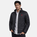 U.S. POLO ASSN. Herren Steppjacke P041 Schwarz-Rot-Größe M - Gr. M