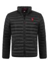 U.S. POLO ASSN. Herren Steppjacke P041 Schwarz-Rot-Größe M - Gr. M