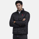 U.S. POLO ASSN. Herren Steppjacke P041 Schwarz-Rot-Größe L - Gr. L