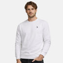 U.S. POLO ASSN. Herren Sweatshirt P042 Weiss-Navy-Größe XXL - Gr. 2XL