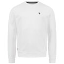 U.S. POLO ASSN. Herren Sweatshirt P042 Weiss-Navy-Größe XXL - Gr. 2XL