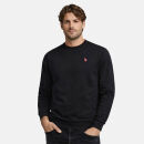 U.S. POLO ASSN. Herren Sweatshirt P042 Schwarz-Rot-Größe XXXL - Gr. 3XL