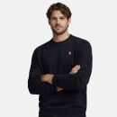 U.S. POLO ASSN. Herren Sweatshirt P042 Schwarz-Rot-Größe XXXL - Gr. 3XL