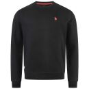 U.S. POLO ASSN. Herren Sweatshirt P042 Schwarz-Rot-Größe XXXL - Gr. 3XL
