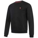 U.S. POLO ASSN. Herren Sweatshirt P042 Schwarz-Rot-Größe XXXL - Gr. 3XL