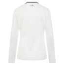 U.S. POLO ASSN. Damen Poloshirt Longsleeve P043 Weiss-Navy-Größe M - Gr. M