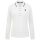 U.S. POLO ASSN. Damen Poloshirt Longsleeve P043 Weiss-Navy-Größe M - Gr. M