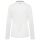 U.S. POLO ASSN. Damen Poloshirt Longsleeve P043 Weiss-Navy-Größe M - Gr. M