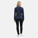 U.S. POLO ASSN. Damen Poloshirt Longsleeve P043 Navy-Weiss-Größe L - Gr. L