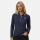 U.S. POLO ASSN. Damen Poloshirt Longsleeve P043 Navy-Weiss-Größe L - Gr. L