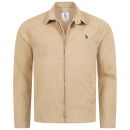 U.S. POLO ASSN. Herren Jacke P044 Beige-Navy-Größe 52 - Gr. XL