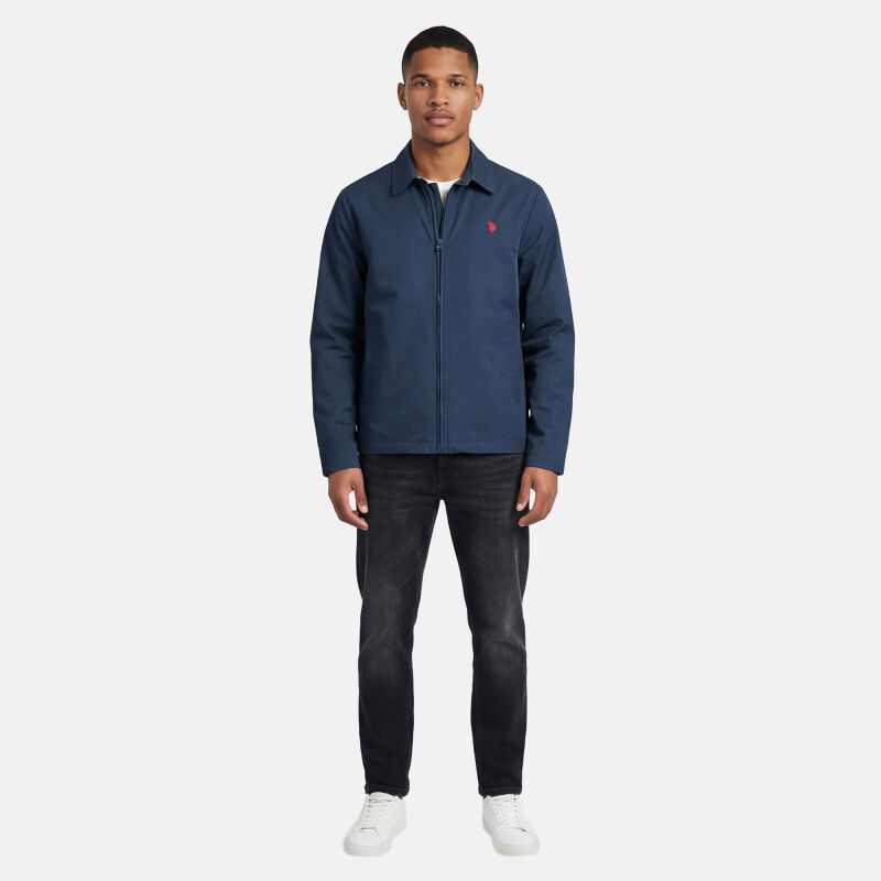 U.S. POLO ASSN. Herren Jacke P044 Navy-Rot-Größe 52 - Gr. XL