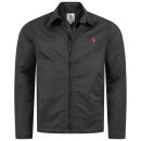 U.S. POLO ASSN. Herren Jacke P044 Schwarz-Rot-Größe 54 - Gr. XXL
