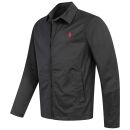 U.S. POLO ASSN. Herren Jacke P044 Schwarz-Rot-Größe 54 - Gr. XXL