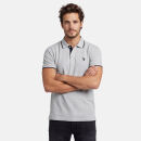U.S. POLO ASSN. Herren Poloshirt Shortsleeve P040 Grau-Melange-Navy-Größe XXL - Gr. 2XL