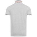 U.S. POLO ASSN. Herren Poloshirt Shortsleeve P040 Grau-Melange-Navy-Größe XXL - Gr. 2XL